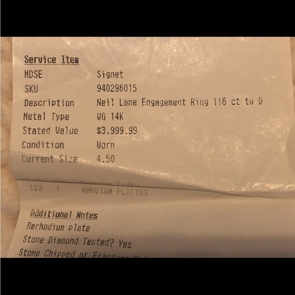 Neil Lane engagement ring, wedding band, and anniversary band. - Picture 7 of 15